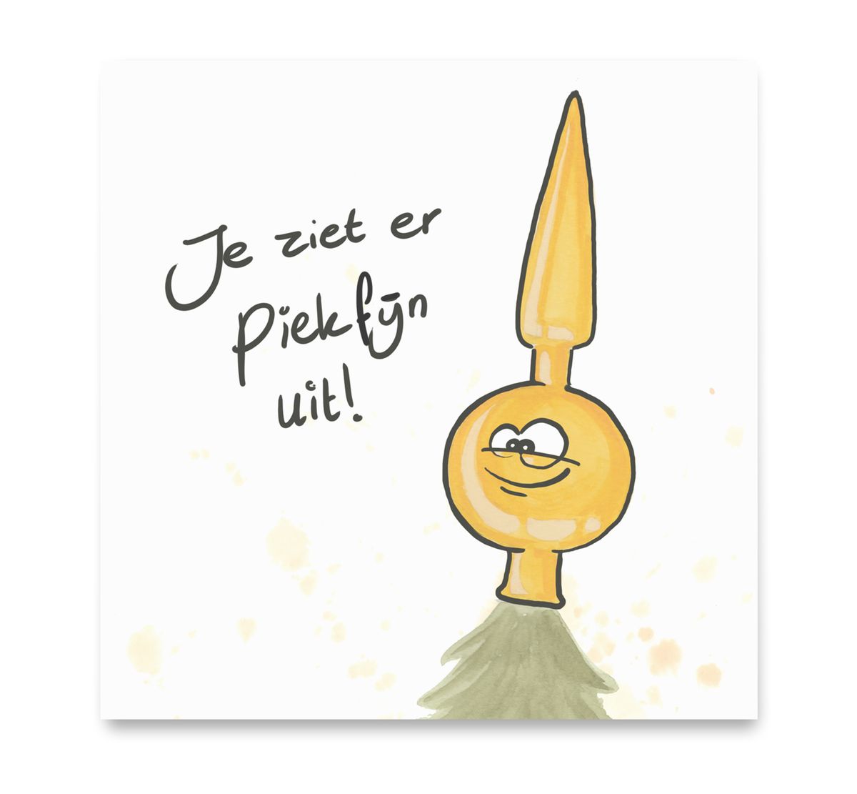 Handgemaakte wenskaart - Piekfijn - Mags Up Your Mind